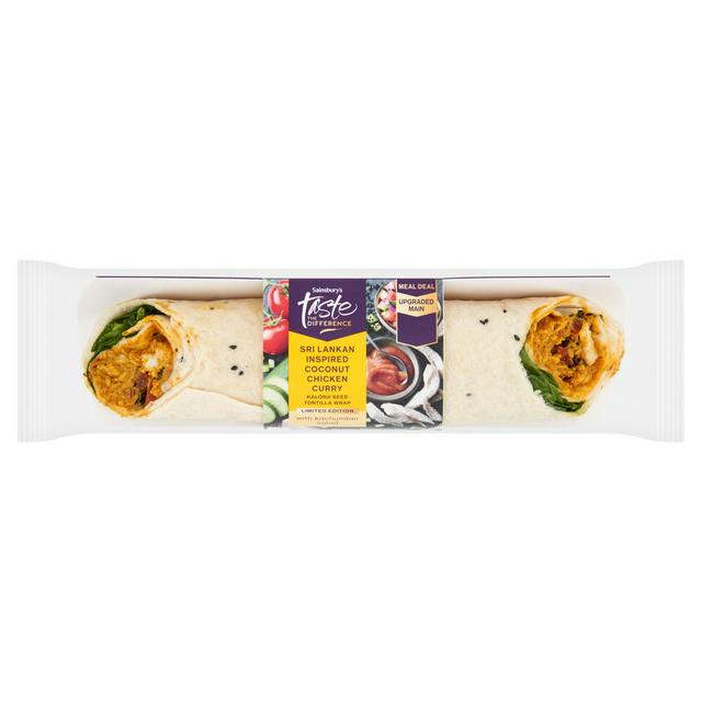 Sainsbury's Sri Lanka Coconut Curry Chicken Wrap, Taste the Difference