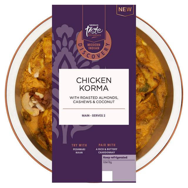 Sainsbury's Discovery Chicken Korma, Taste the Difference 400g