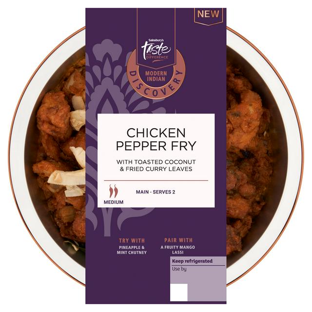 Sainsbury's Discovery Chicken Pepper Fry, Taste the Difference 400g