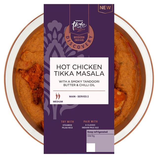 Sainsbury's Discovery Hot Chicken Tikka Masala, Taste the Difference 400g