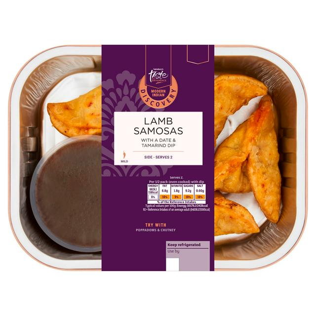 Sainsbury's Discovery Lamb Samosa, Taste the Difference 140g