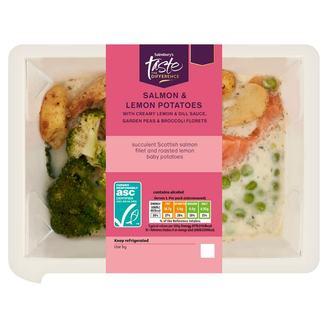 Sainsbury's Salmon & Lemon Potatoes, Taste the Difference 385g