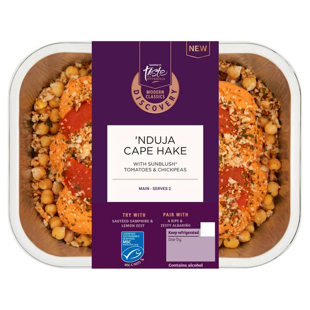 Sainsbury's Discovery Nduja Cape Hake, Taste the Difference 465g