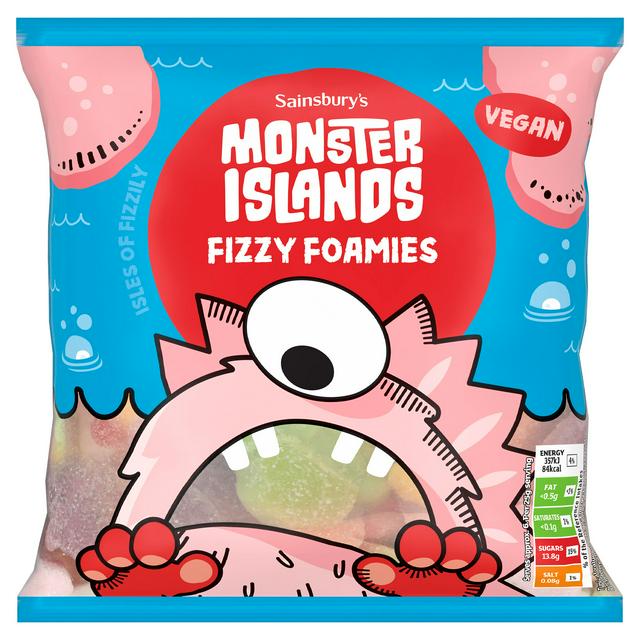 Sainsbury's Monster Islands Fizzy Foamies 170g