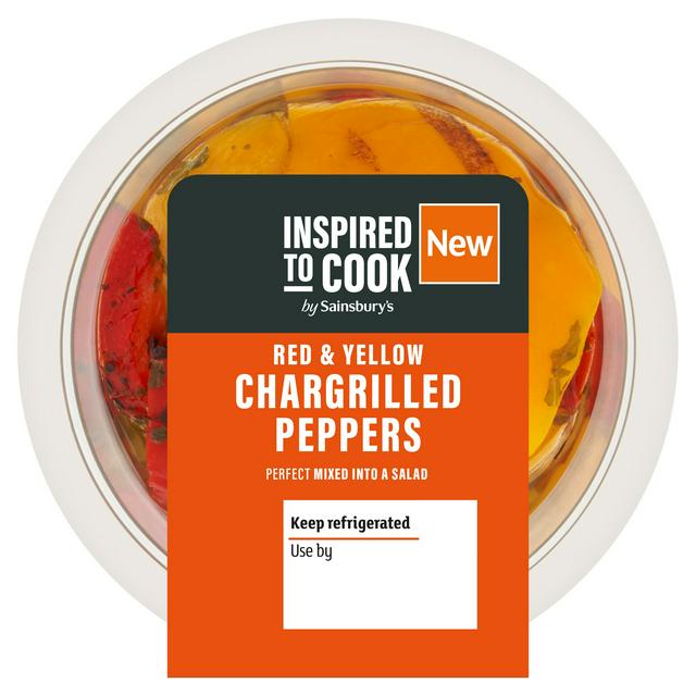 Sainsbury's Red & Yellow Chargrilled Peppers, Inspired to Cook 115g