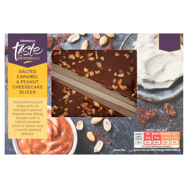 Sainsbury's Salted Caramel & Peanut Cheesecake, Taste the Difference 190g