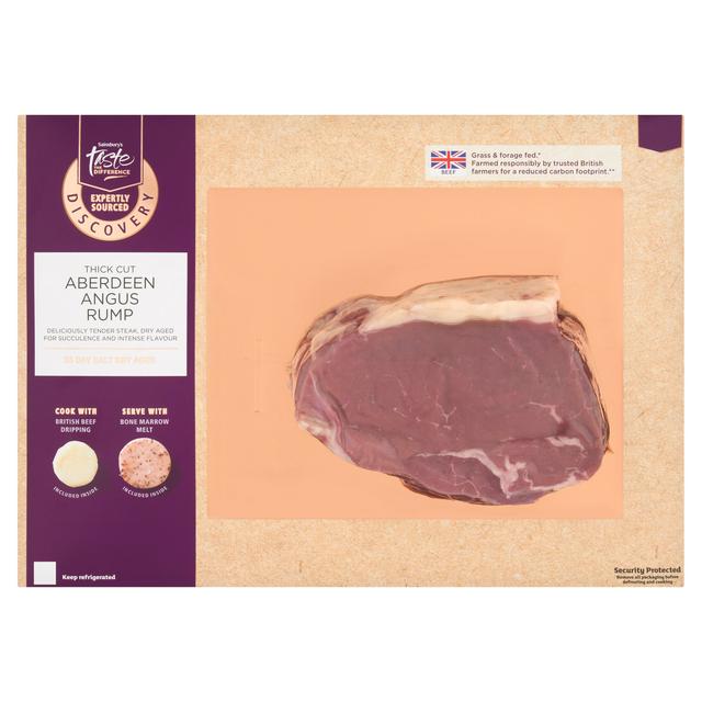 Sainsbury's Discovery Thick Cut Aberdeen Angus Rump, Taste the Difference 360g