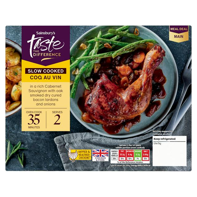 Sainsbury's Slow Cooked Coq Au Vin, Taste the Difference 660g