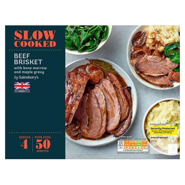 Sainsbury's Slow Cooked Beef Brisket 970g