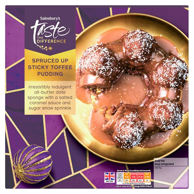 Sainsbury's Spruced Up Sticky Toffee Pudding, Taste the Difference 650g