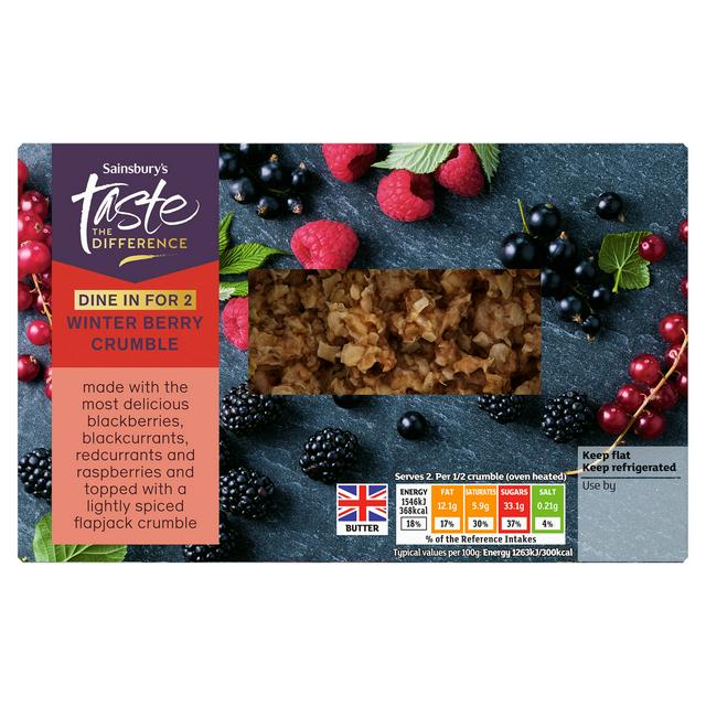 Sainsbury's Winter Berry Crumble, Taste the Difference 250g
