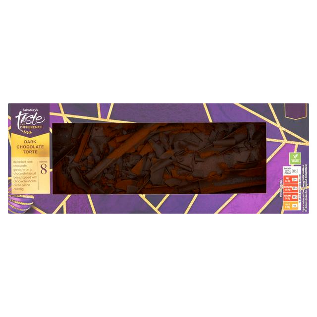 Sainsbury's Dark Chocolate Torte, Taste the Difference 460g