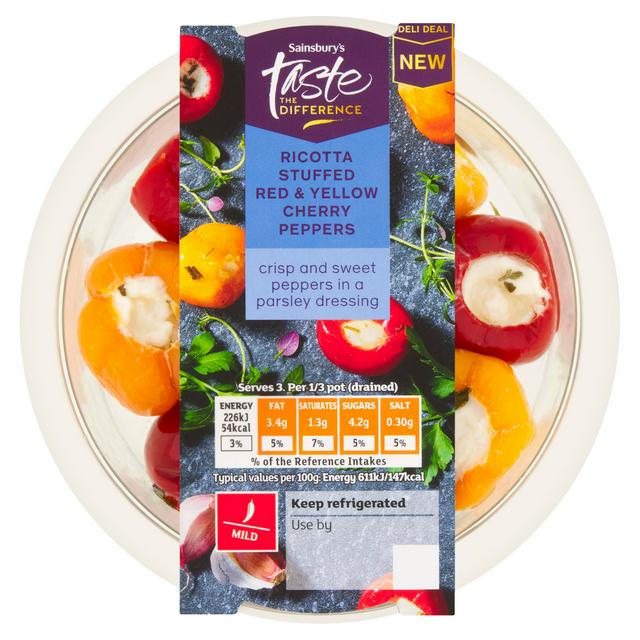 Sainsbury's Ricotta Stuffed Peppers, Taste the Difference 125g