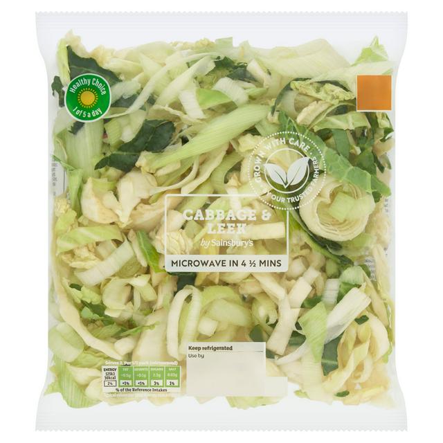Sainsbury Cabbage & Leek 250g