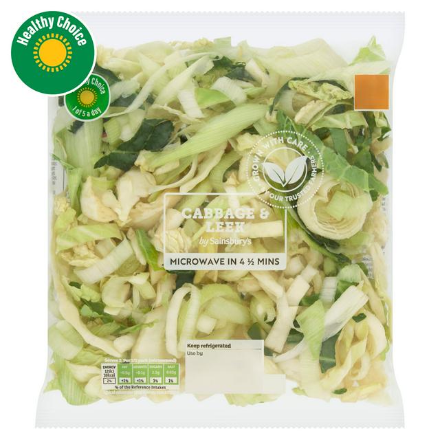 Sainsbury's Cabbage & Leek 250g