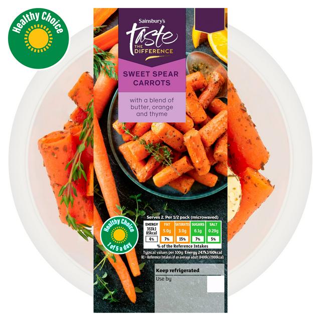 Sainsbury's Sweetspear Carrots with a Blend of Butter, Orange & Thyme, Taste the Difference 300g