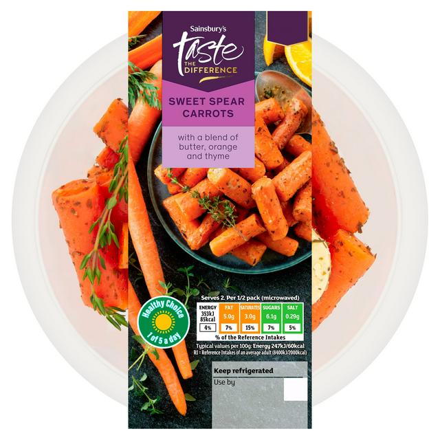 Sainsbury's Sweetspear Carrots with a Blend of Butter, Orange & Thyme, Taste the Difference 300g