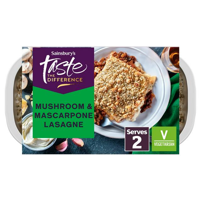 Sainsbury's Mushroom & Mascarpone Lasagne, Taste the Difference 700g