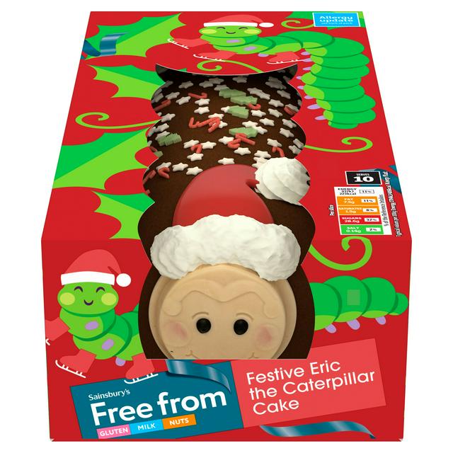 Sainsbury's Festive Eric the Caterpillar Cake