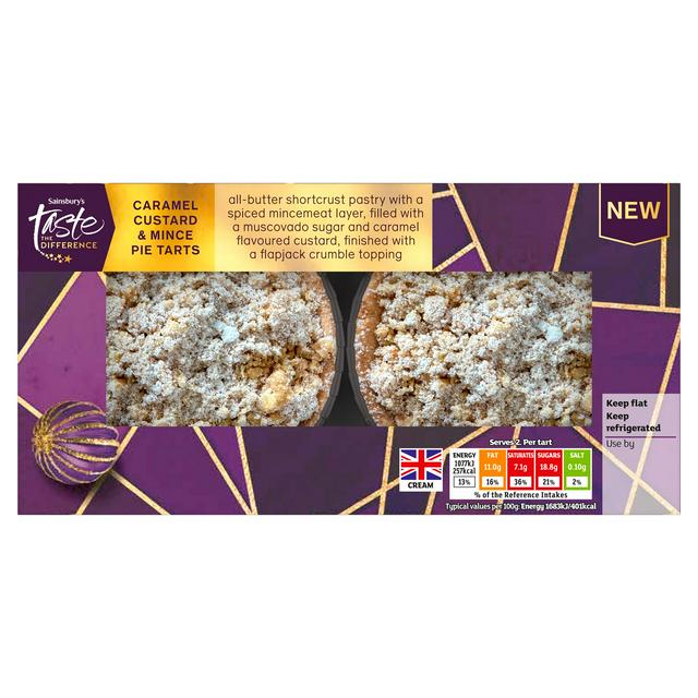 Sainsbury's Mince Pie Crumble Tarts, Taste the Difference 128g