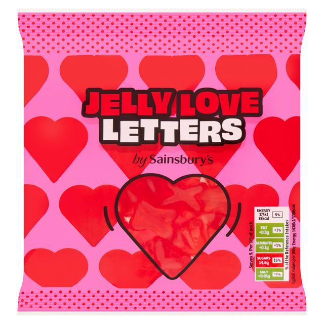 Sainsbury's 130g Jelly Love Letters
