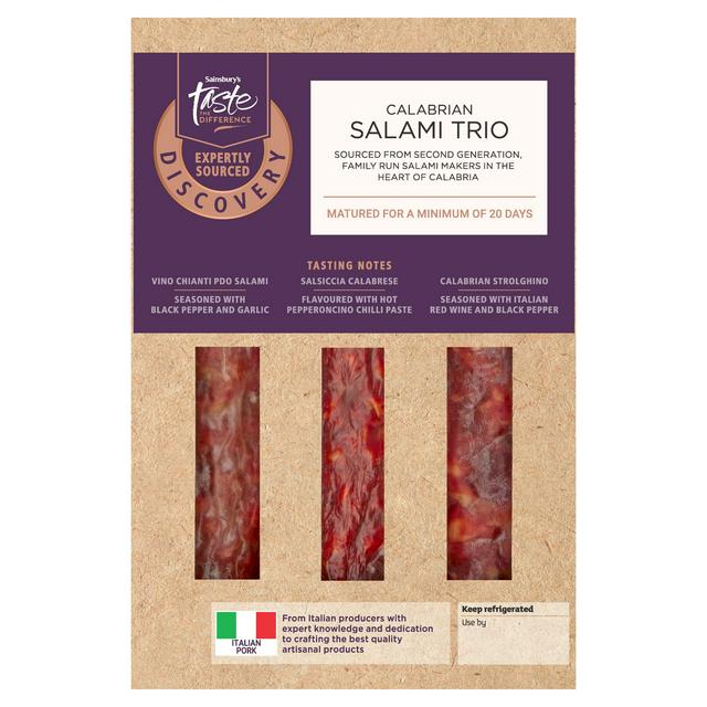 Sainsbury's Discovery Calabrian Salami Trio, Taste the Difference 450g