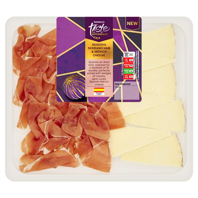 Sainsbury's Reserva Serrano Ham & Ibérico Cheese, Taste the Difference 165g