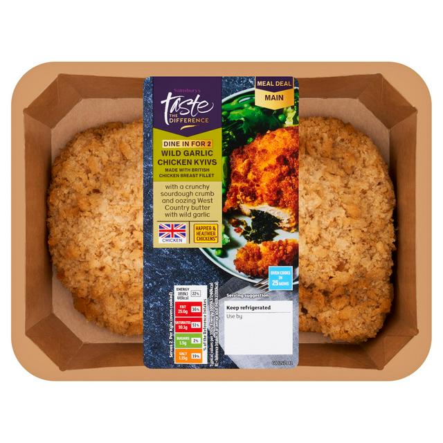 Sainsbury's Wild Garlic Kyiv, Taste the Difference x2 385g