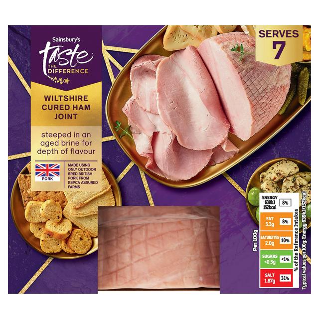 Sainsbury's Wiltshire Cured Ham Joint, Taste the Difference 700g