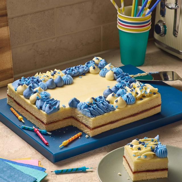 Sainsbury's Occasions Blue Iced Madeira Traybake, Taste the Difference 1.36kg