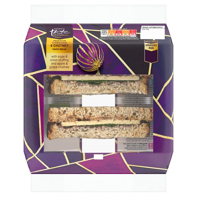 Sainsbury's Cheddar & Chutney Sandwich, Taste the Difference