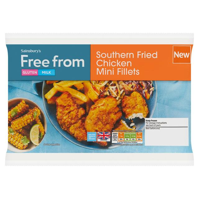 Sainsbury's Free From Southern Fried Chicken Mini Fillets 250g