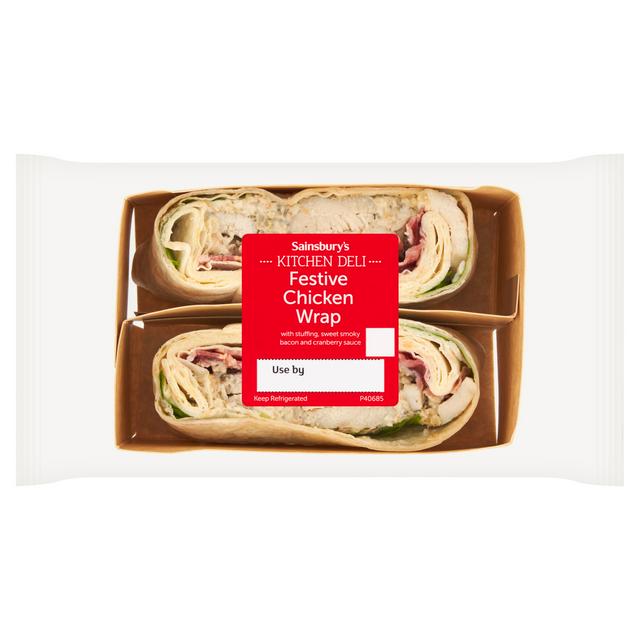 Sainsbury's Kitchen Deli Festive Chicken Wrap