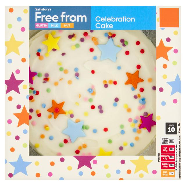 Sainsbury's Free From 590g Celebration Cake