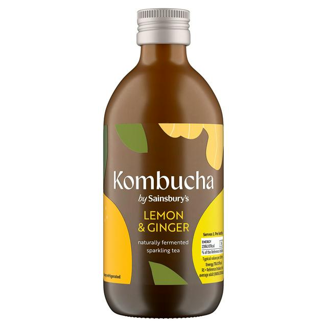 Sainsbury's 330ml Ginger & Lemon Kombucha