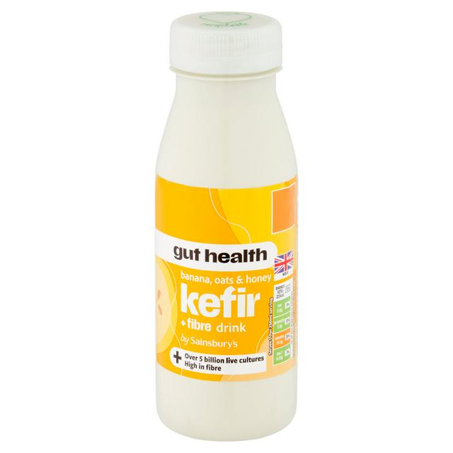 Sainsbury's 250ml Gut Health Banana, Oats & Honey Kefir