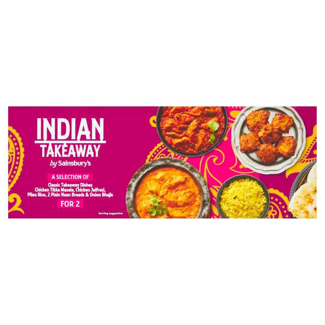 Sainsbury's Chicken Tikka Masala & Jalfrezi Indian Takeaway Box (Serves 2)