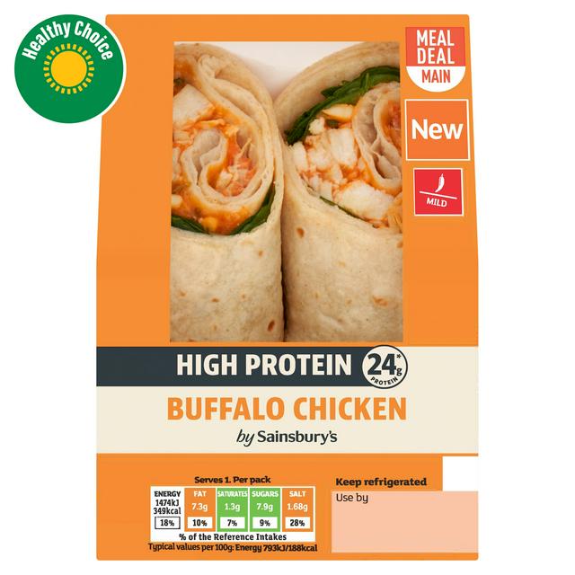 Sainsbury's High Protein Buffalo Chicken Wrap