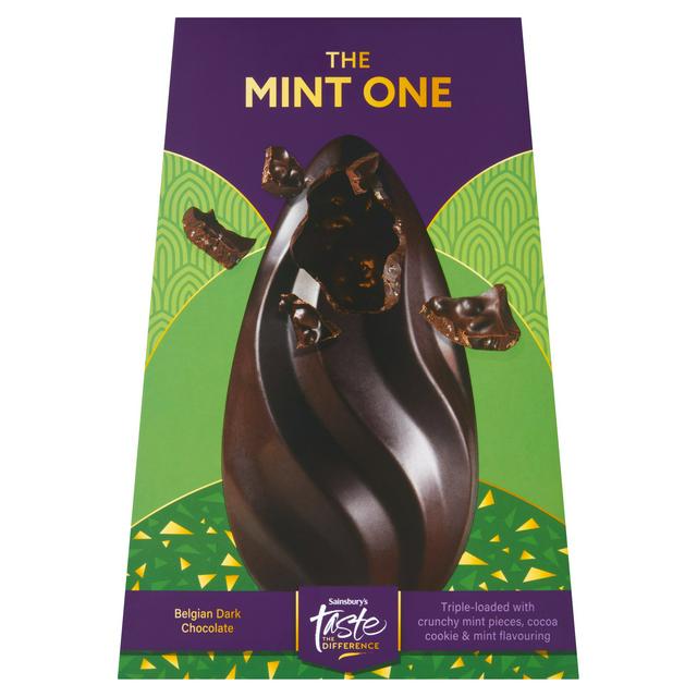 Sainsbury's 230g the Mint One Belgian Dark Chocolate, Taste the Difference