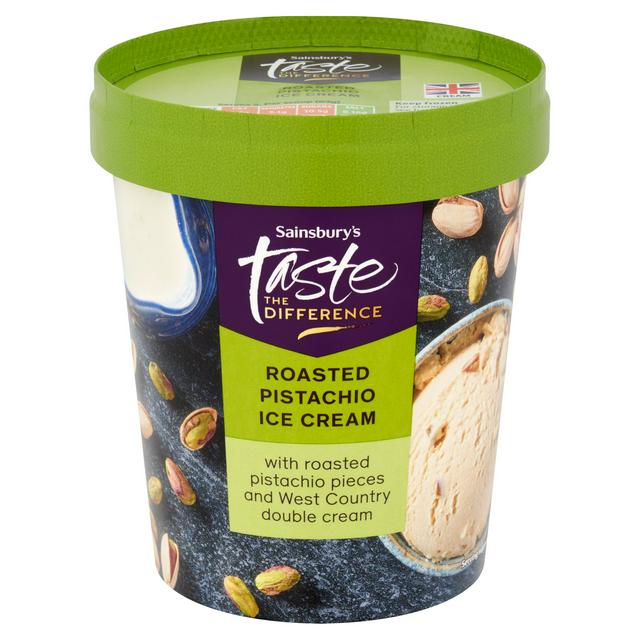 Sainsbury's 480ml Roasted Pistachio Ice Cream, Taste the Difference