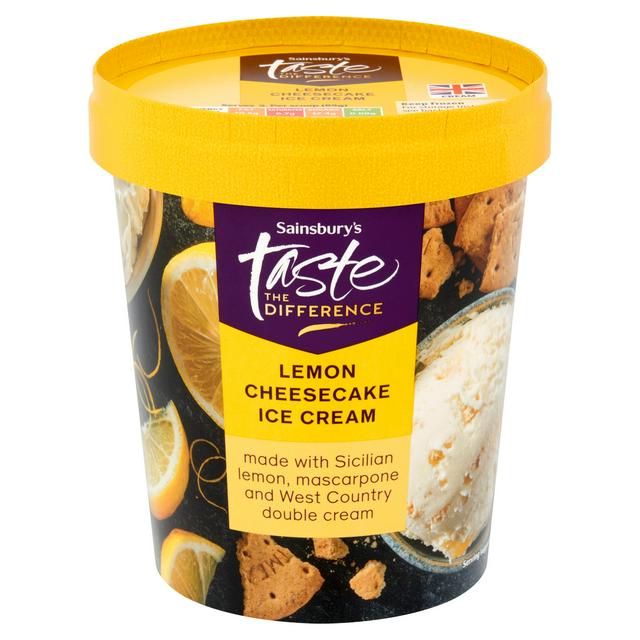 Sainsbury's 480ml Lemon Cheesecake Ice Cream, Taste the Difference