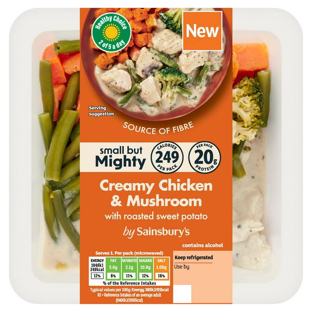 Sainsbury's 300g Small But Mighty Creamy Chicken & Mushroom with Roasted Sweet Potato