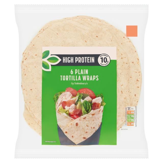Sainsbury's 6 Plain Tortilla Wraps 366g