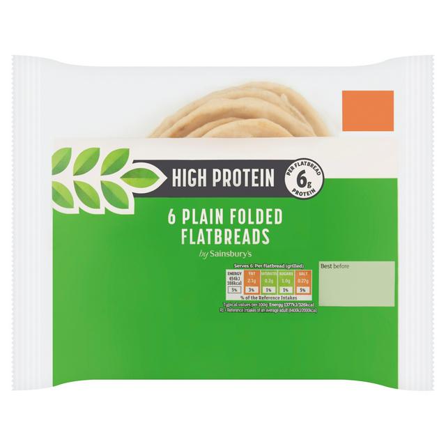 Sainsbury's 6 Plain Folded Flatbreads