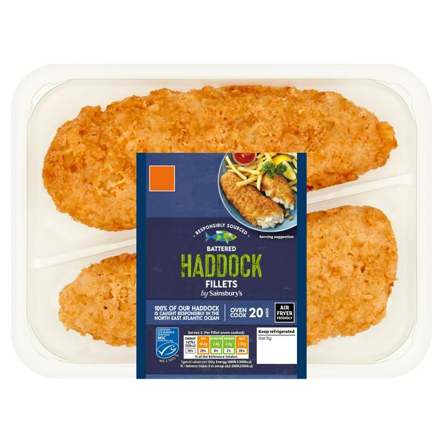 Sainsbury's 300g Battered Haddock