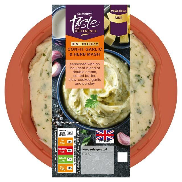 Sainsbury's 400g Confit Garlic & Herb Mash, Taste the Difference