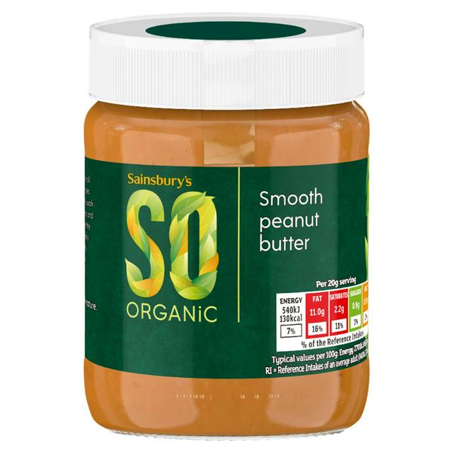 Sainsbury's So Organic Smooth Peanut Butter 340g