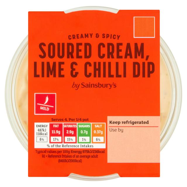 Sainsbury's 200g Creamy & Spicy Soured Cream, Lime & Chilli Dip