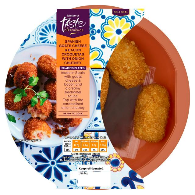 Sainsbury's 190g Spanish Goats Cheese & Bacon Croquetas, Taste the Difference