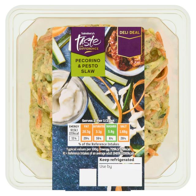 Sainsbury's 250g Pecorino & Pesto Slaw, Taste the Difference